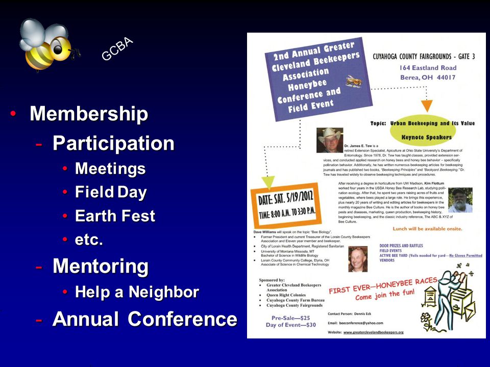 MembershipMembership -Participation MeetingsMeetings Field DayField Day Earth FestEarth Fest etc.etc.