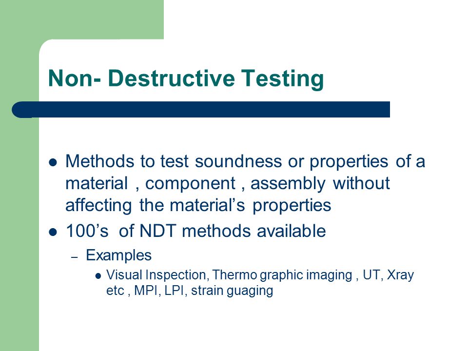 Electrical and Magnetic Methods of Non-destructive Testing