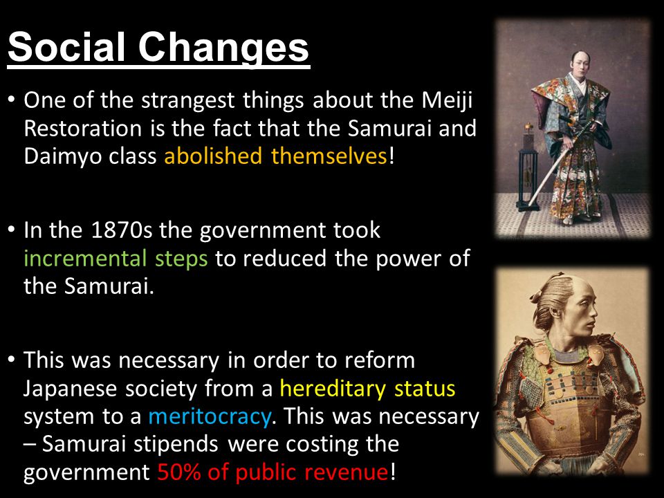 Response Essay Thesis Social Changes One Of The Strangest Things About The Meiji Restoration Is The Fact That The Pmr English Essay also Science Essay Ideas Social Cultural And Economic Changes During The Meiji Restoration L Buy An Essay Paper