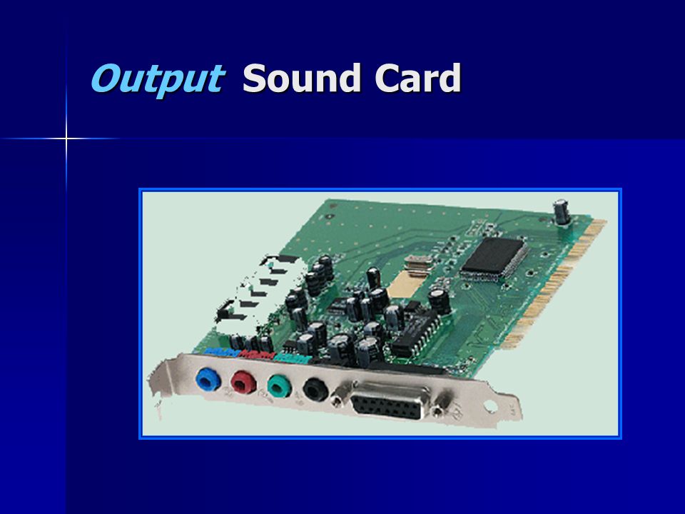 Output Sound Card