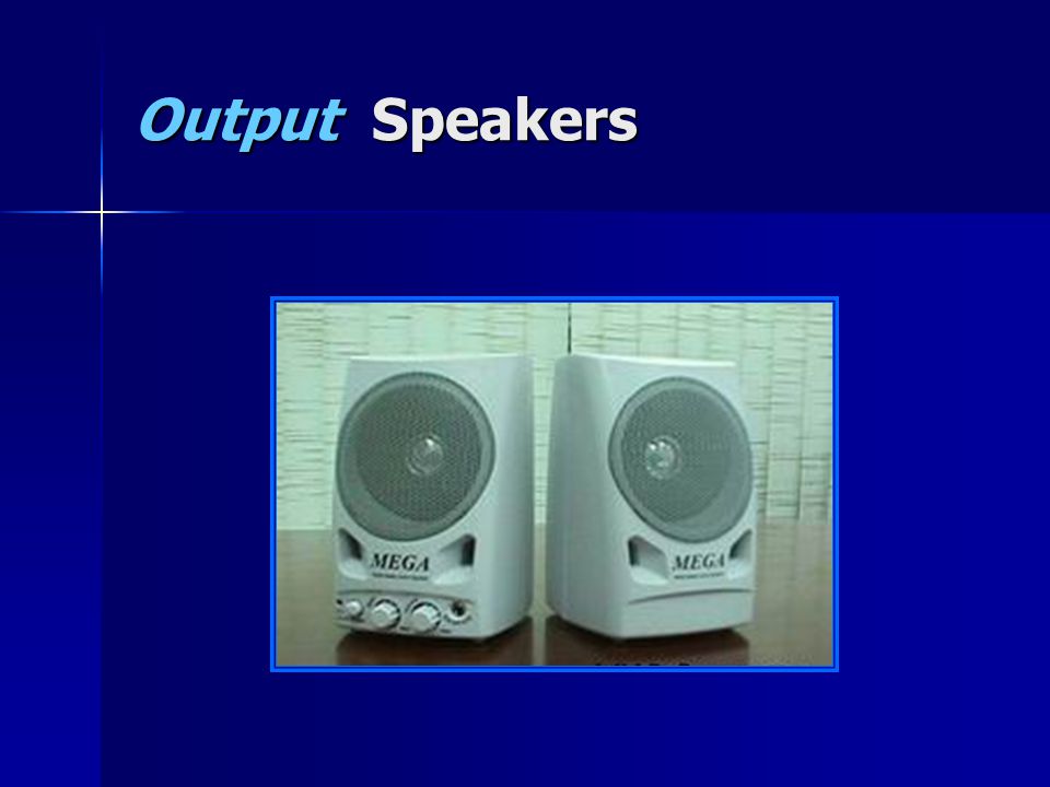 Output Speakers