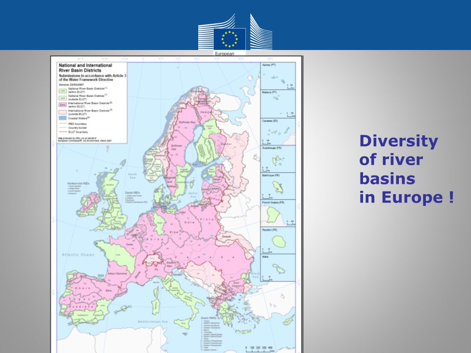 Diversity of river basins in Europe !
