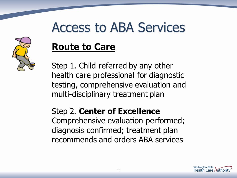 Access to ABA Services 9 Step 2.