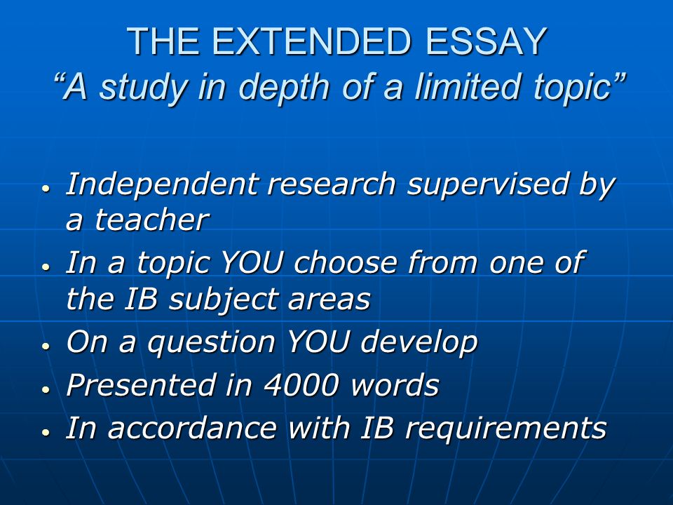 extended essay topics english b
