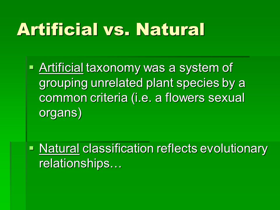 Plant taxonomy presentation.