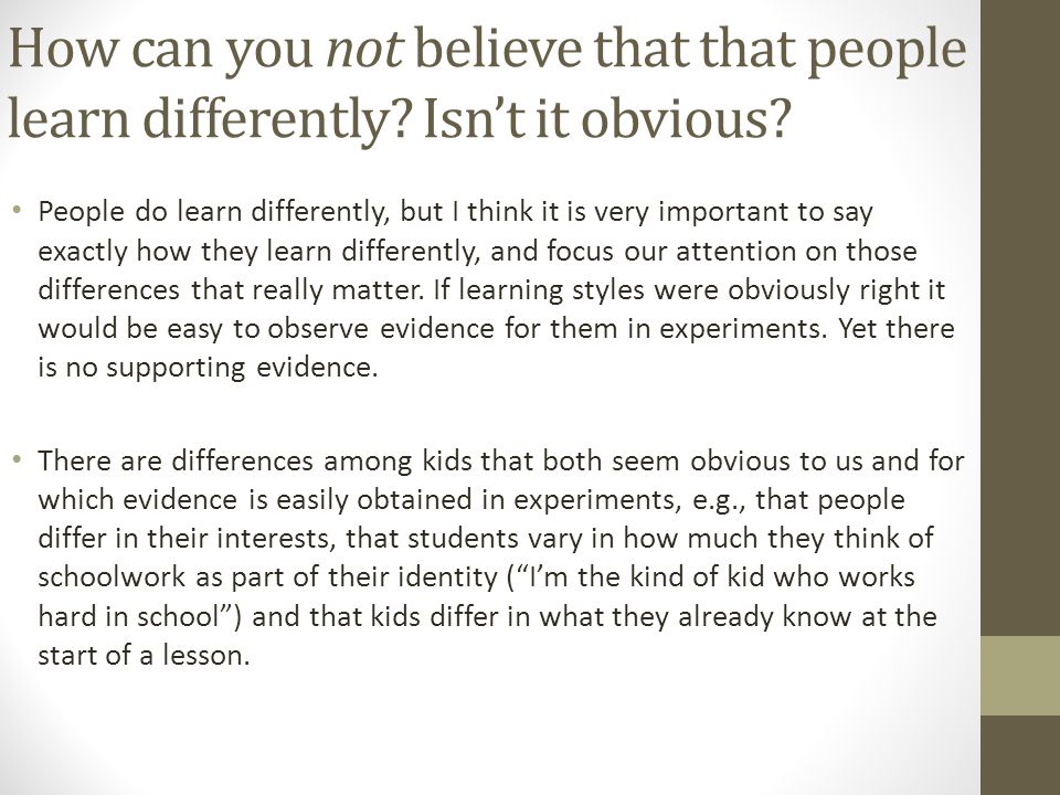 How Many People Believe Learning Styles >> Validity Of Learning Styles Questioning The Validity Of Learning How Many People Believe Learning Styles >> Validity Of Learning Styles Questioning The Validity Of Learning