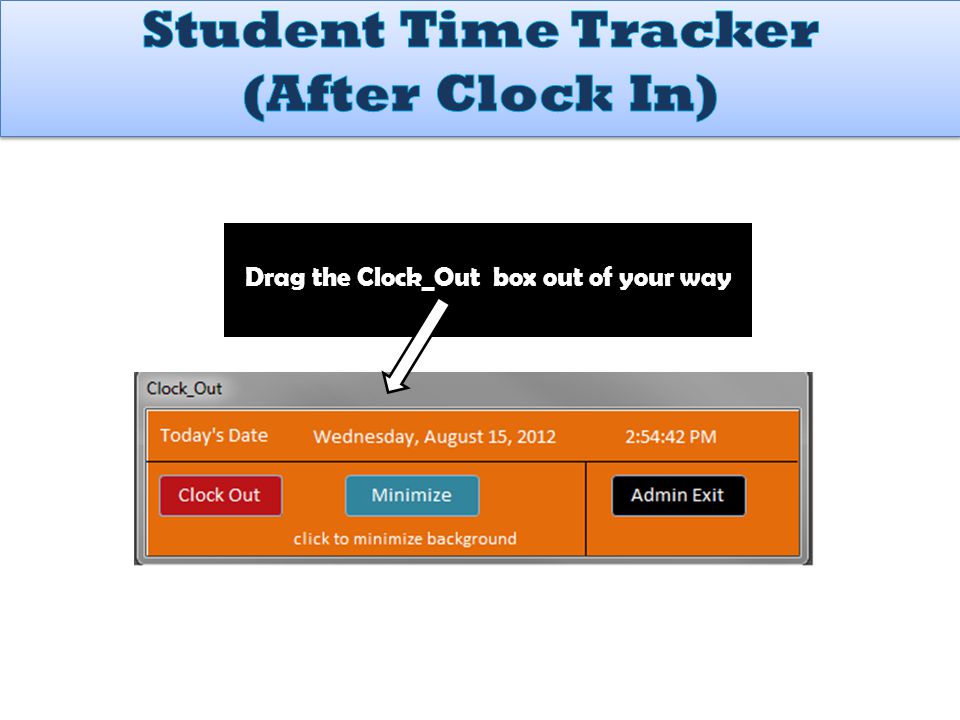 Drag the Clock_Out box out of your way