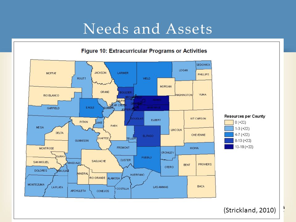 Needs and Assets 19 (Strickland, 2010)