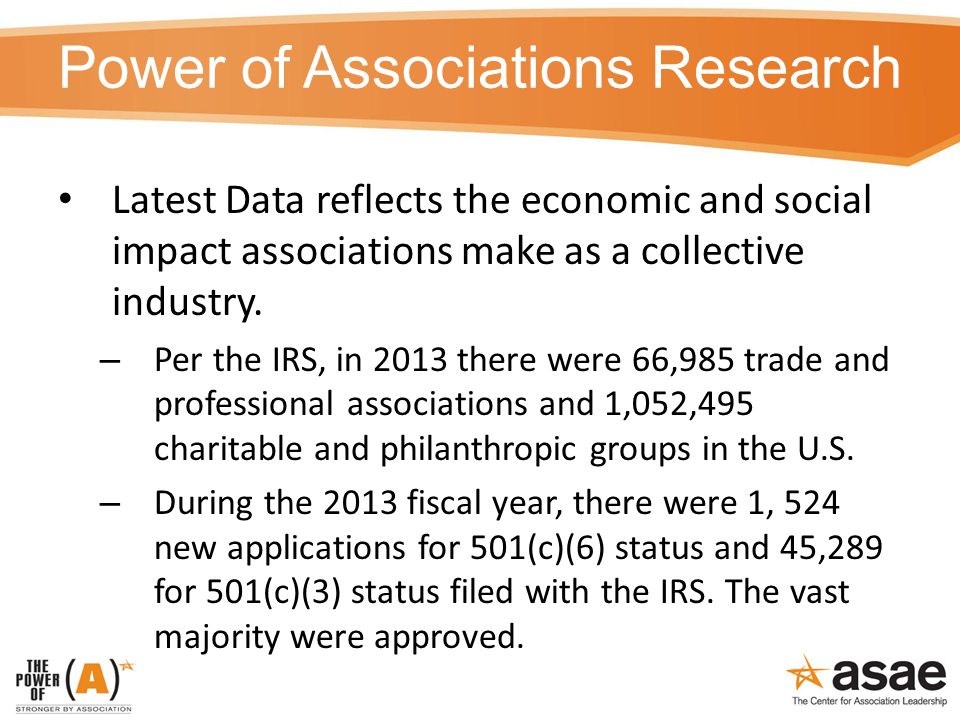 Power of Associations Research Latest Data reflects the economic and social impact associations make as a collective industry.