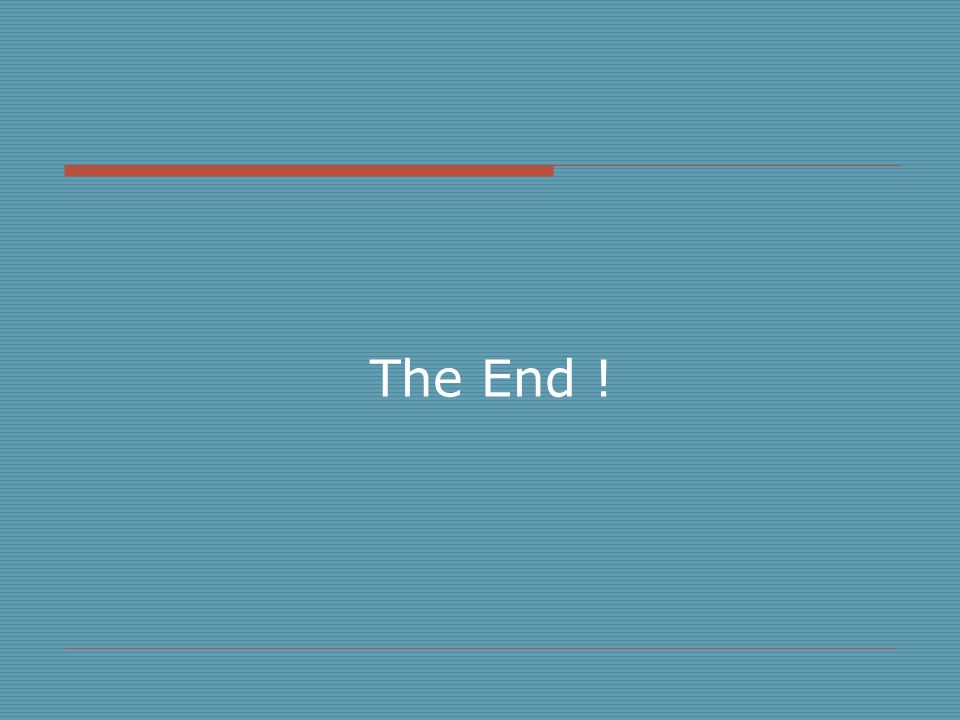The End !