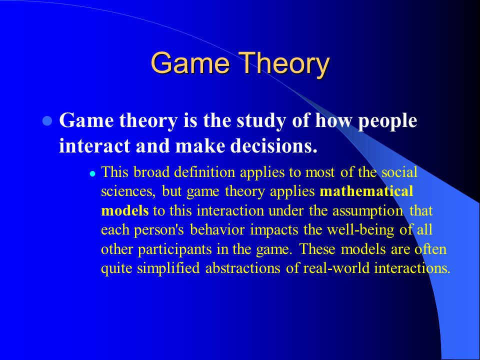 Game Theory. Best response game Theory. Kernel in game Theory.