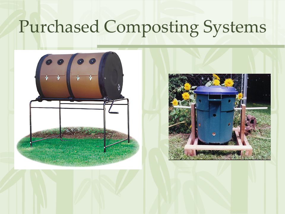 Purchased Composting Systems
