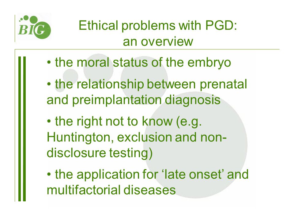 ethical issues of embryo screening