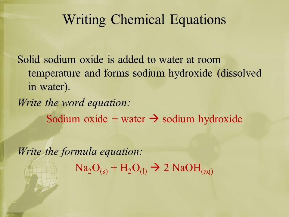 Chemical Equations And Reactions Describing Chemical Reactions Ppt Download