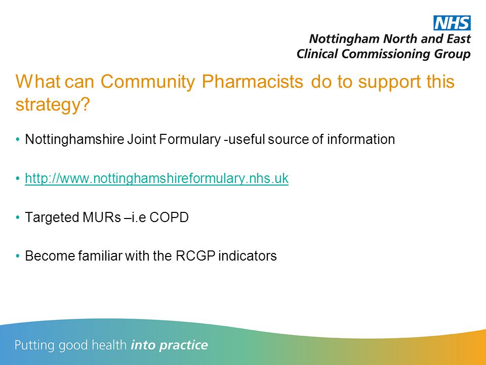 What can Community Pharmacists do to support this strategy.
