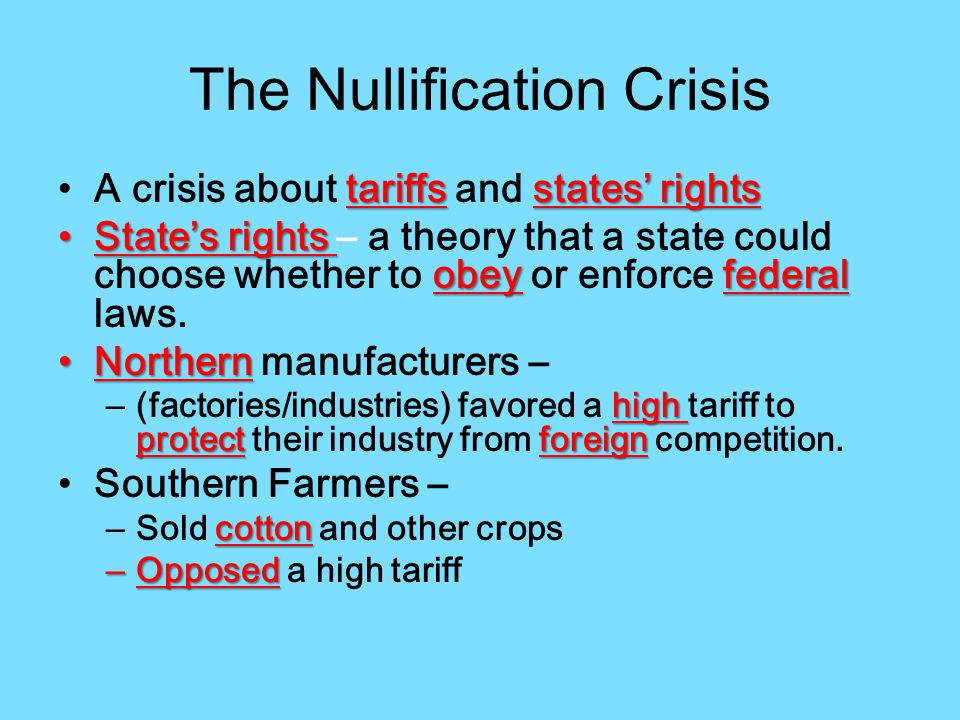 how did the nullification crisis end