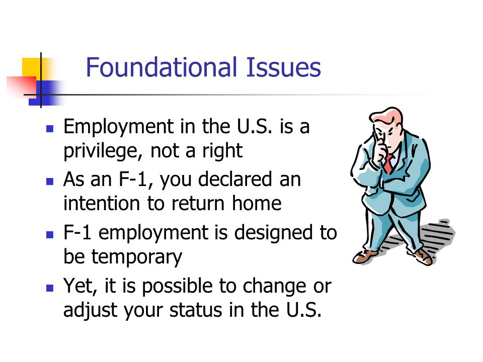 Foundational Issues Employment in the U.S.
