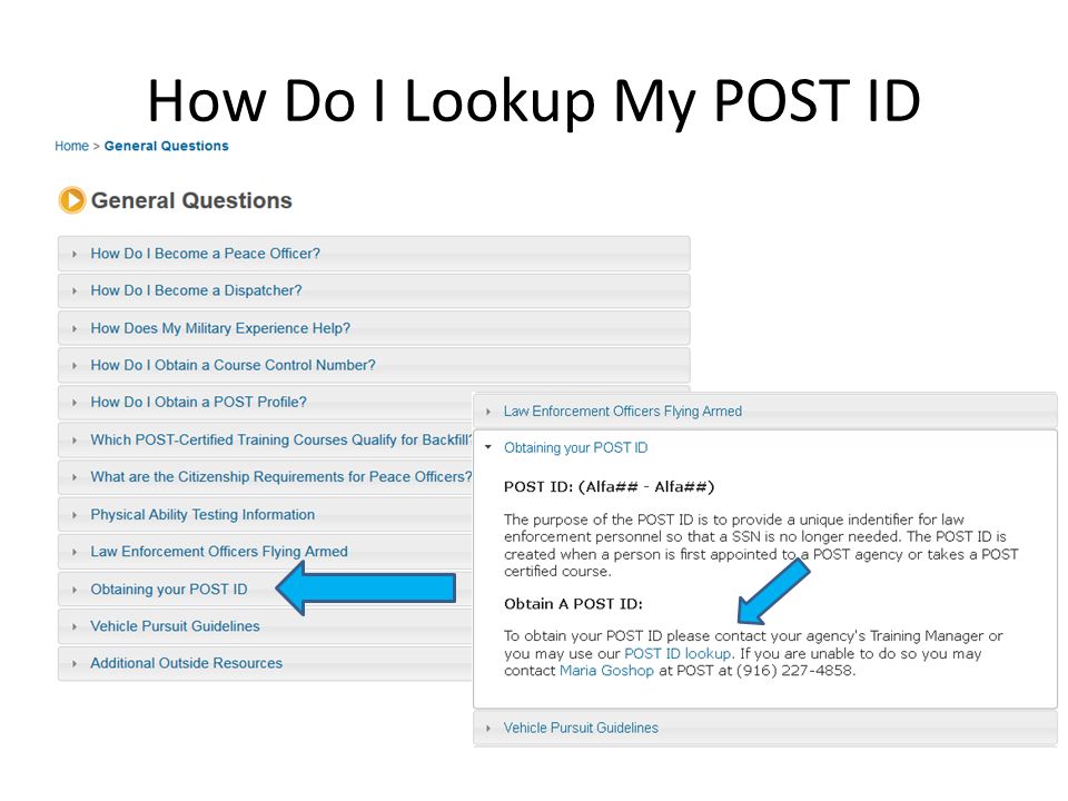 How Do I Lookup My POST ID