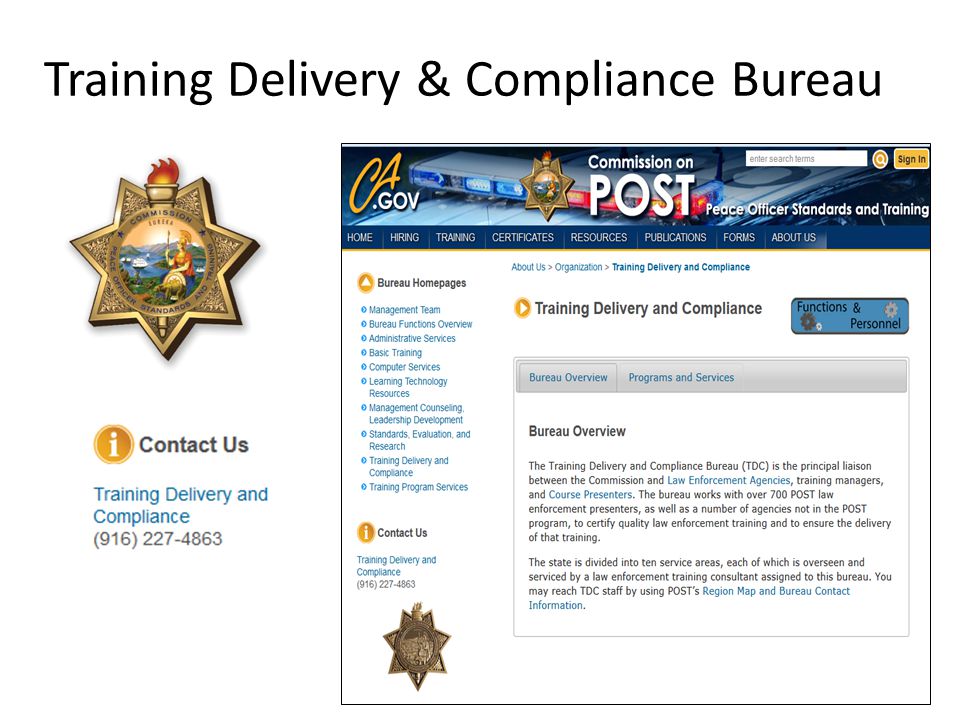 Training Delivery & Compliance Bureau