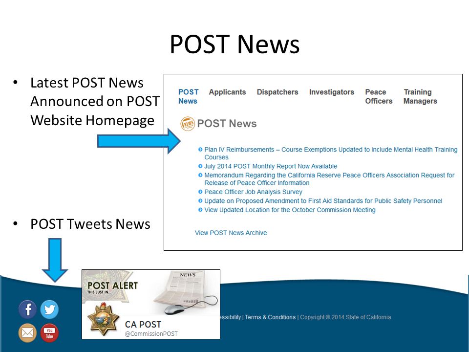 POST News Latest POST News Announced on POST Website Homepage POST Tweets News