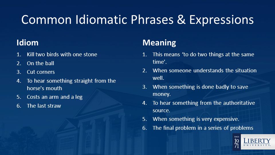 Idioms An Idiom Is A Phrase Where The Words Together Have A Meaning That Is Different From The Dictionary Definitions Of The Individual Words Ppt Download