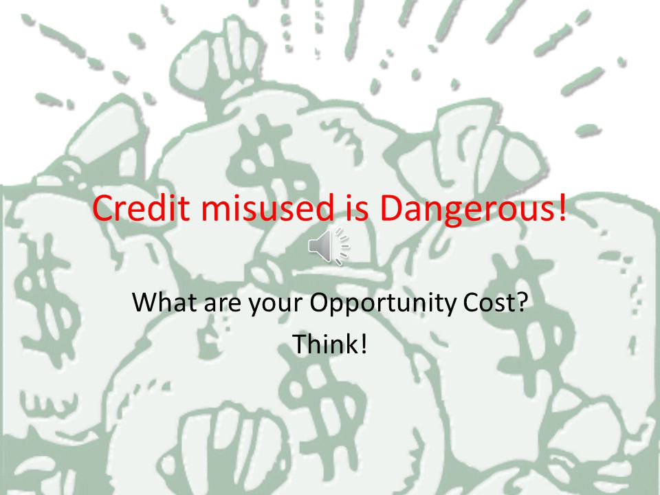 Credit Using a credit card does not increase your purchasing power It does not mean you have more money.