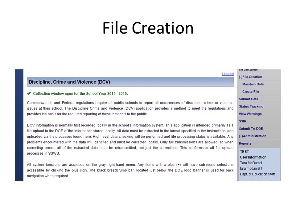 File Creation