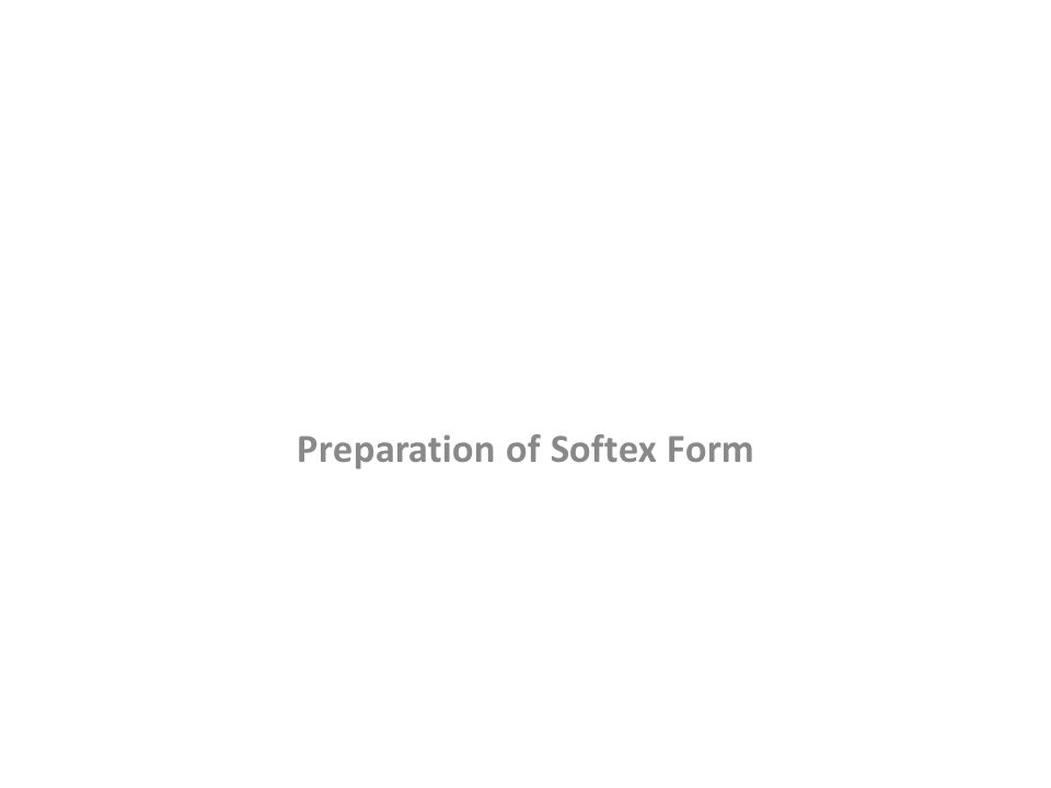 Preparation of Softex Form