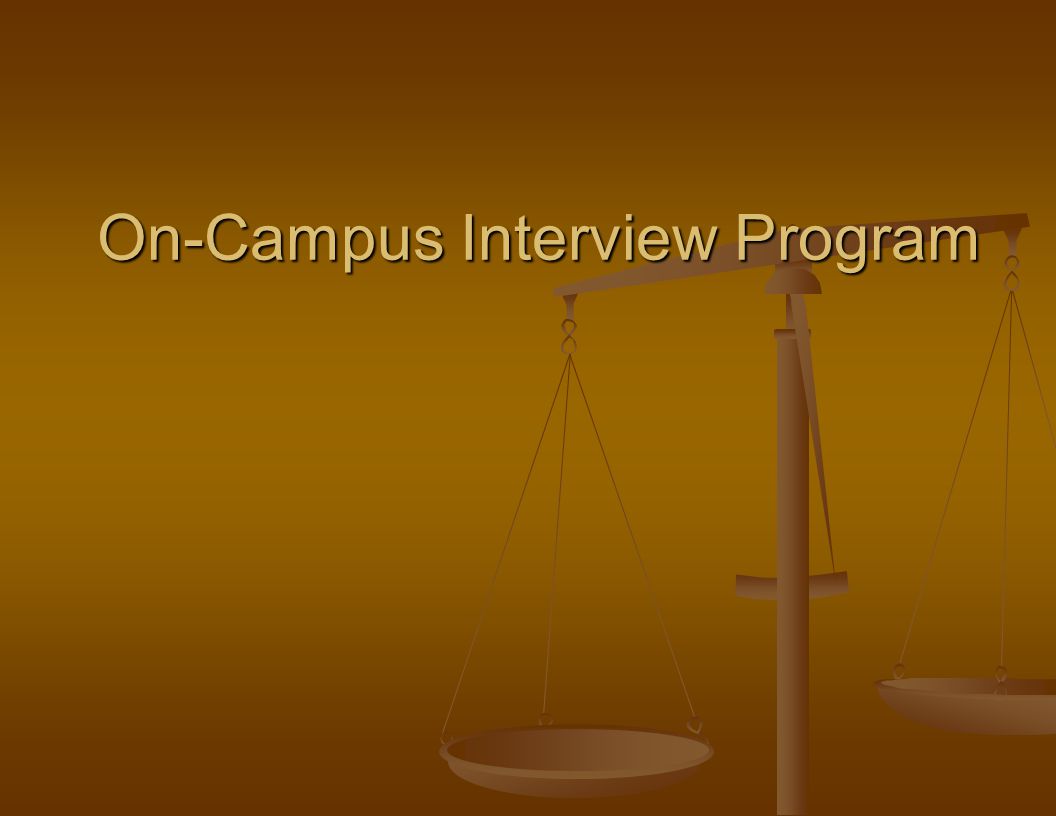 On-Campus Interview Program