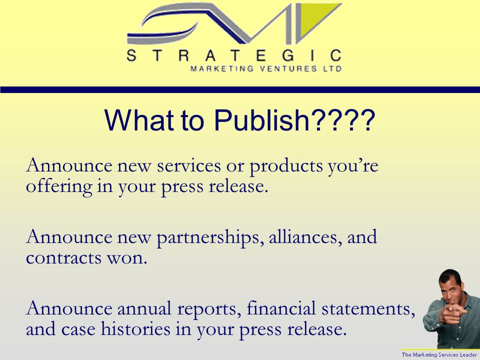What to Publish .