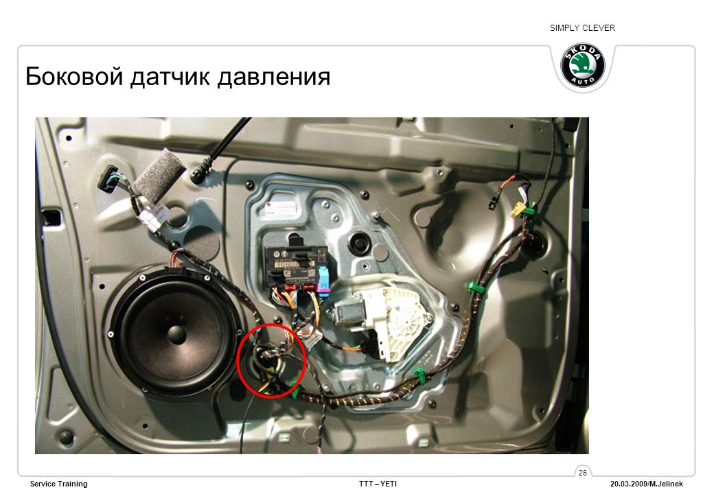 Шкода йети датчики и расположение
