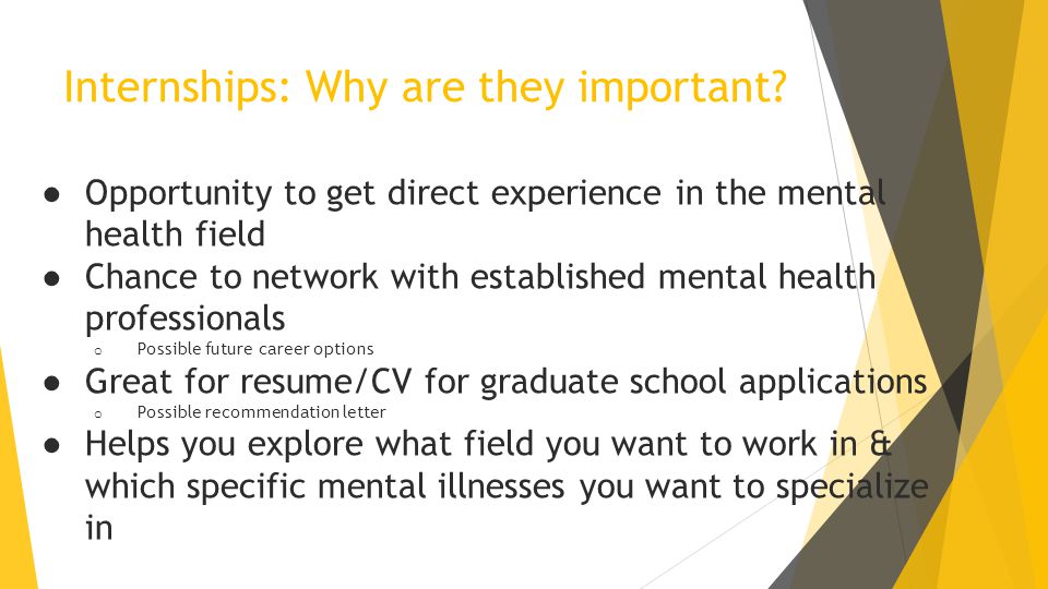 Internships: Why are they important.