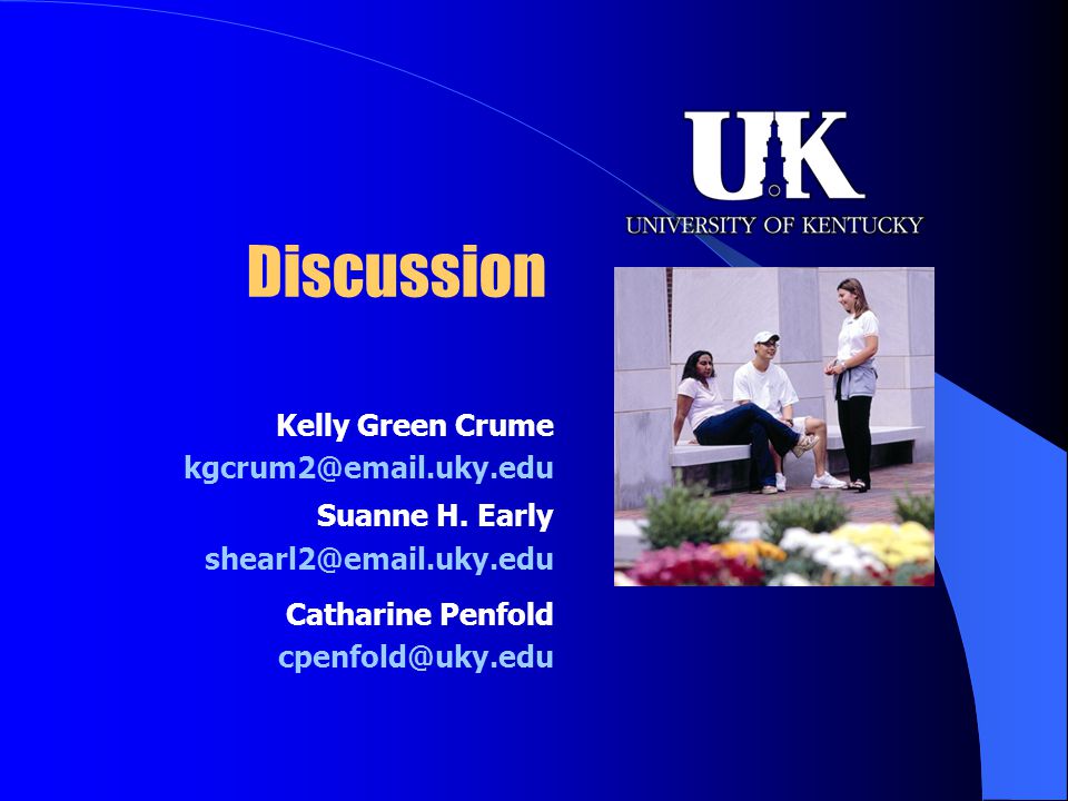 Discussion Kelly Green Crume Suanne H.