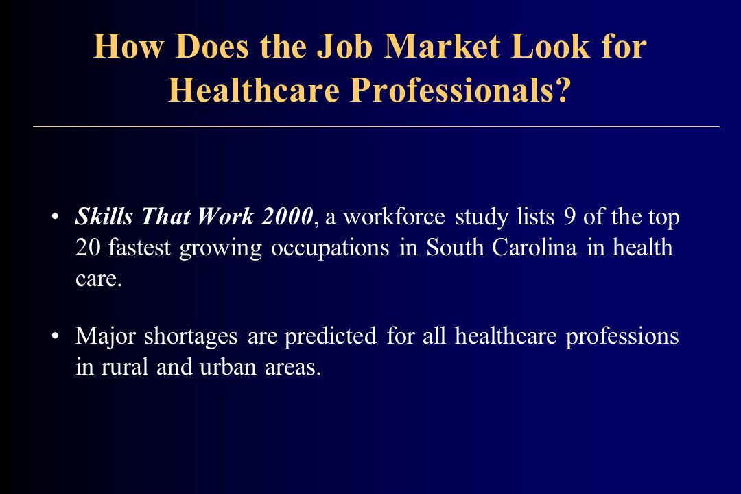 How Does the Job Market Look for Healthcare Professionals.