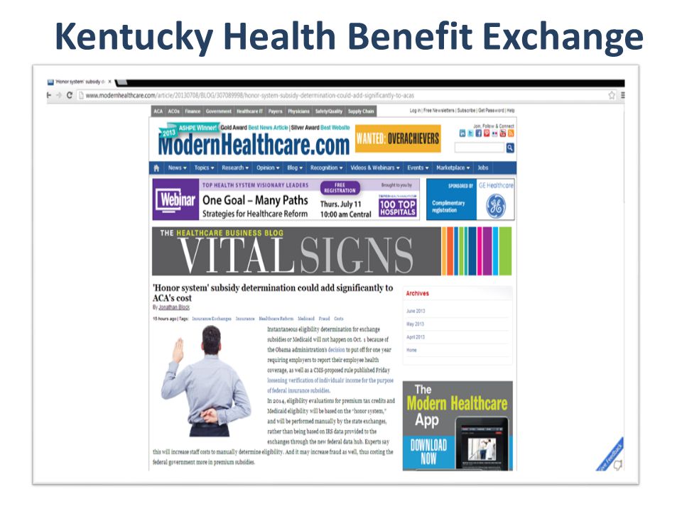 8 Kentucky Health Benefit Exchange