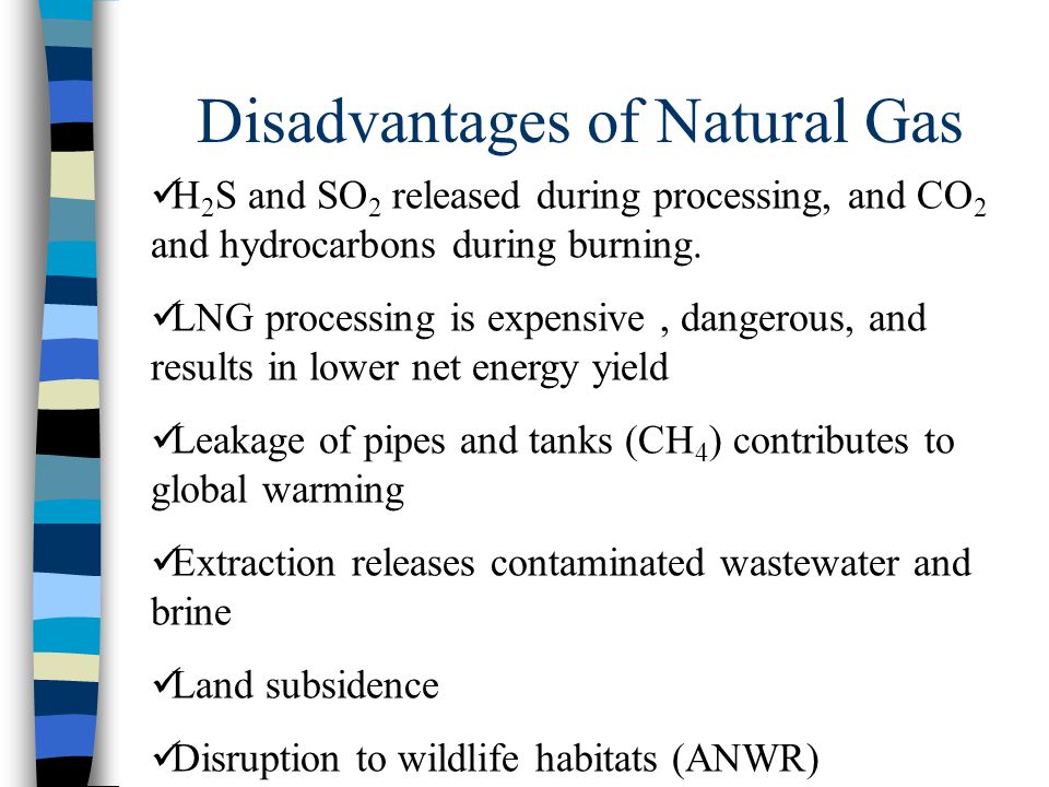 disadvantages of gas energy
