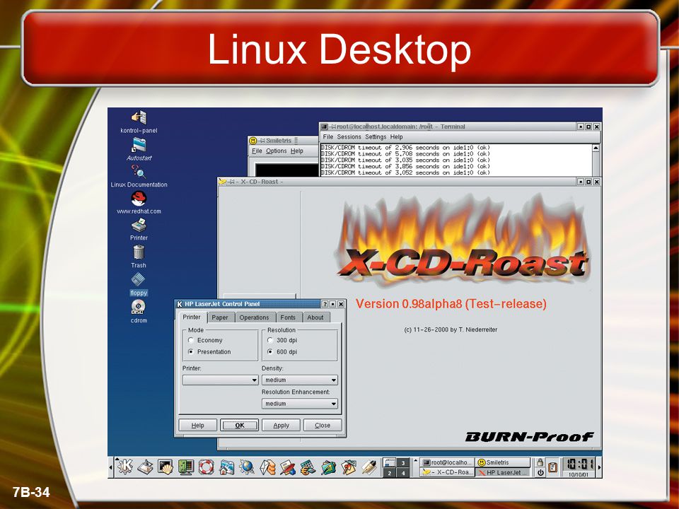 7B-34 Linux Desktop