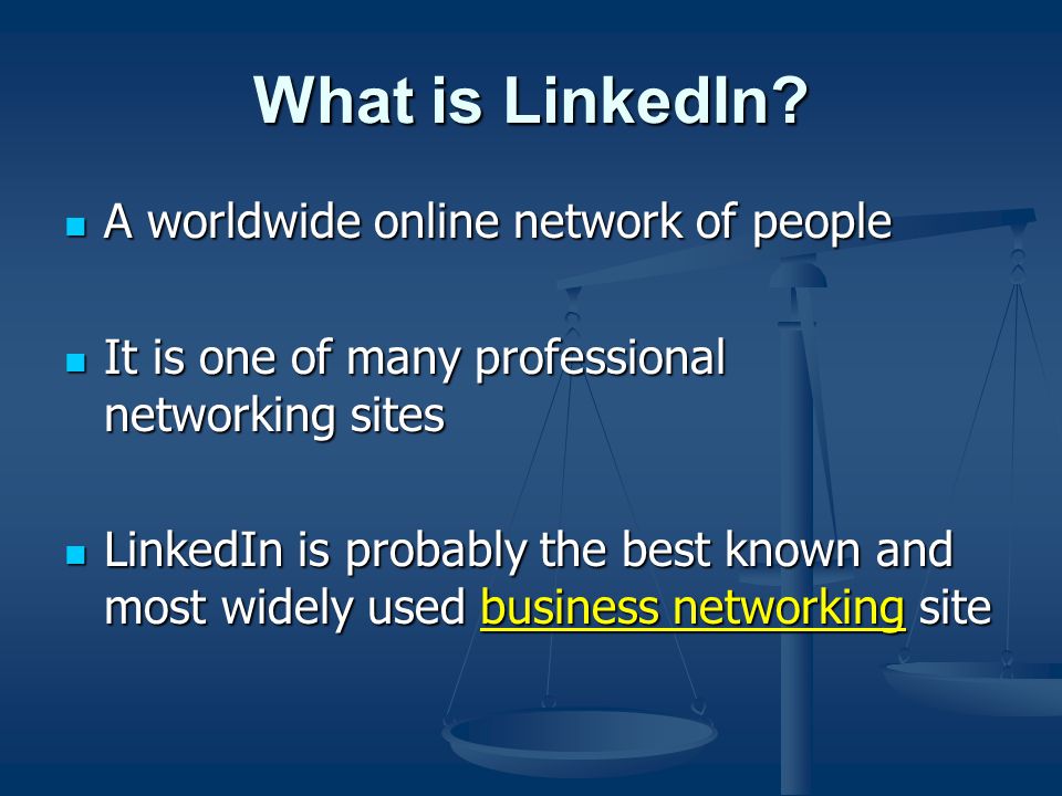 What is LinkedIn.