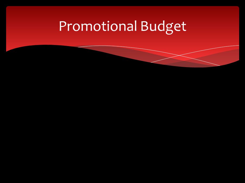 Promotional Budget