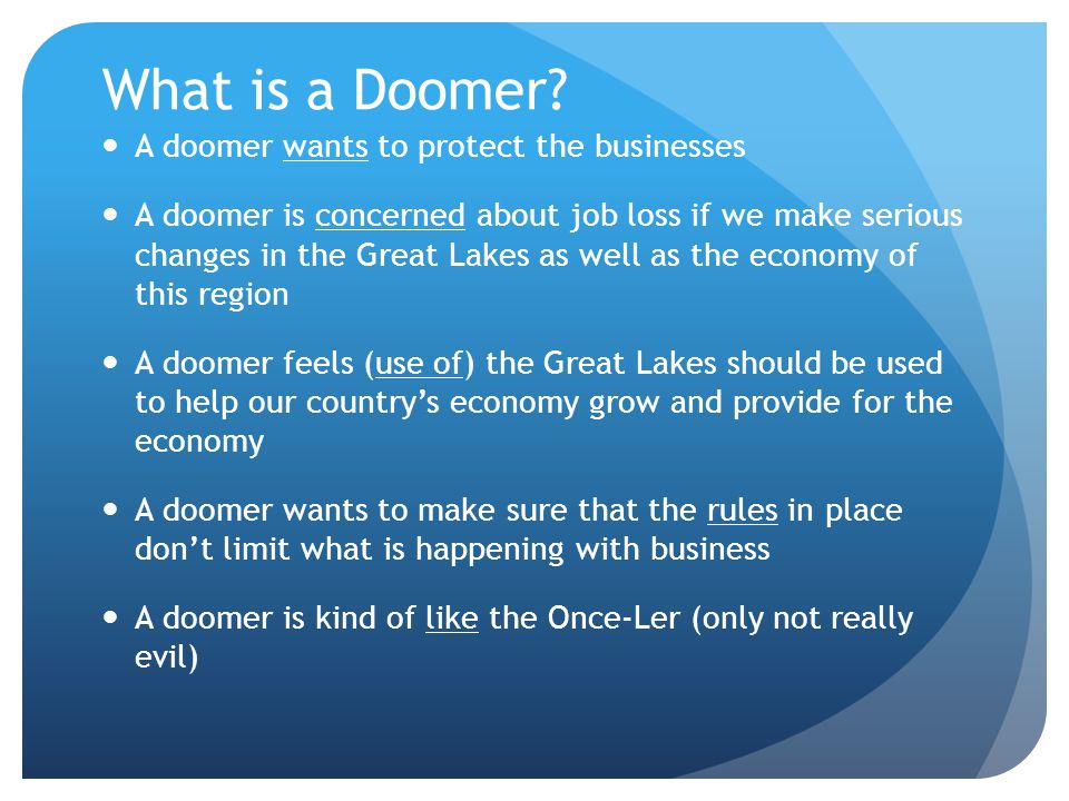 What is a Doomer.