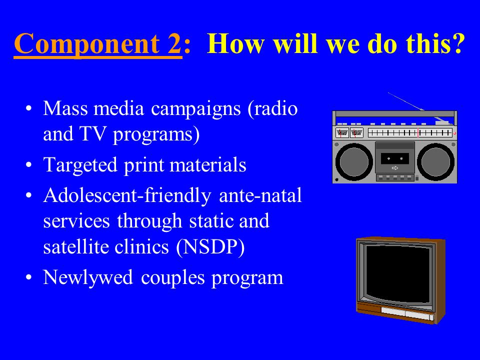 Component 2: What do we want to do.