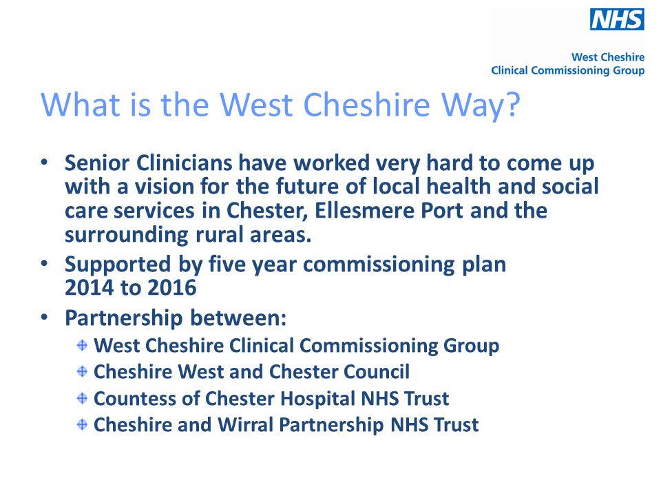 What is the West Cheshire Way.