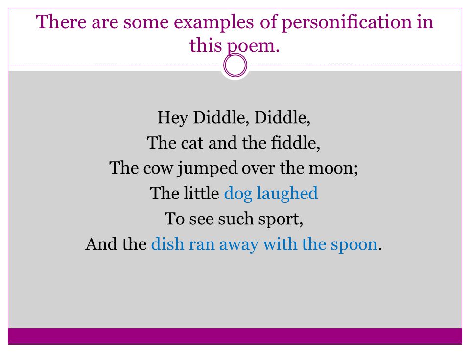 personification poems examples