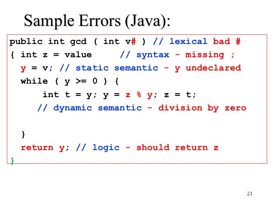 static semantic