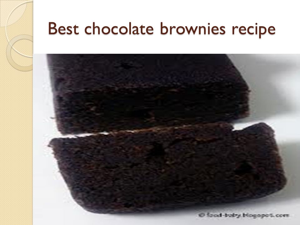Best chocolate brownies recipe