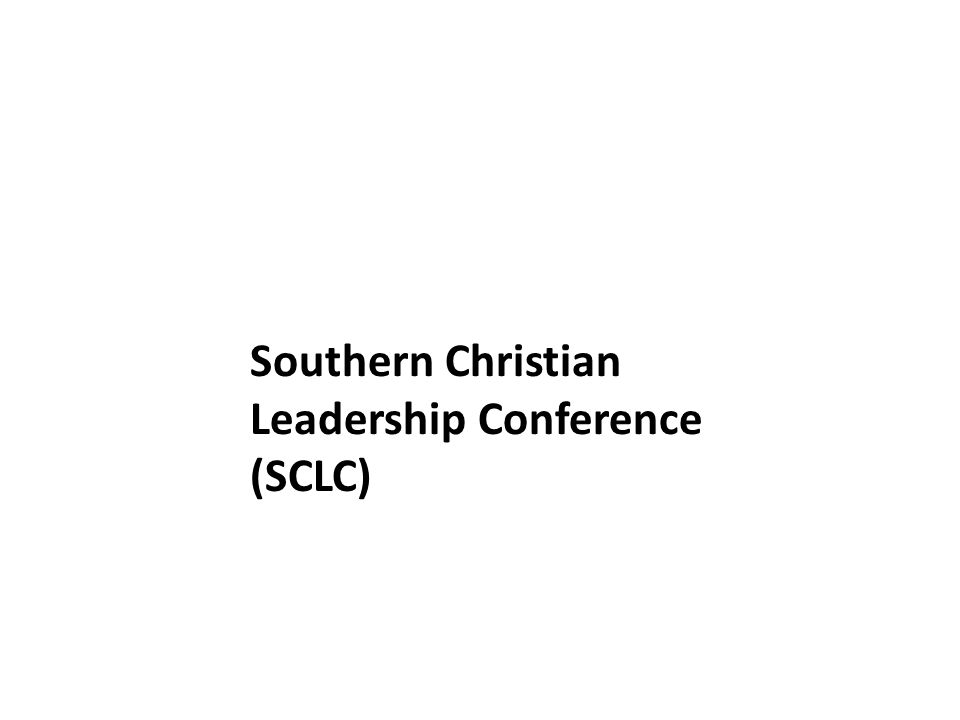 Southern Christian Leadership Conference (SCLC)