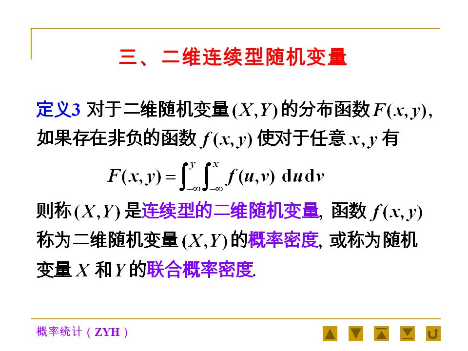 故所求分布律为 离散型随机变量 ( X,Y ) 的分布函数为 总结