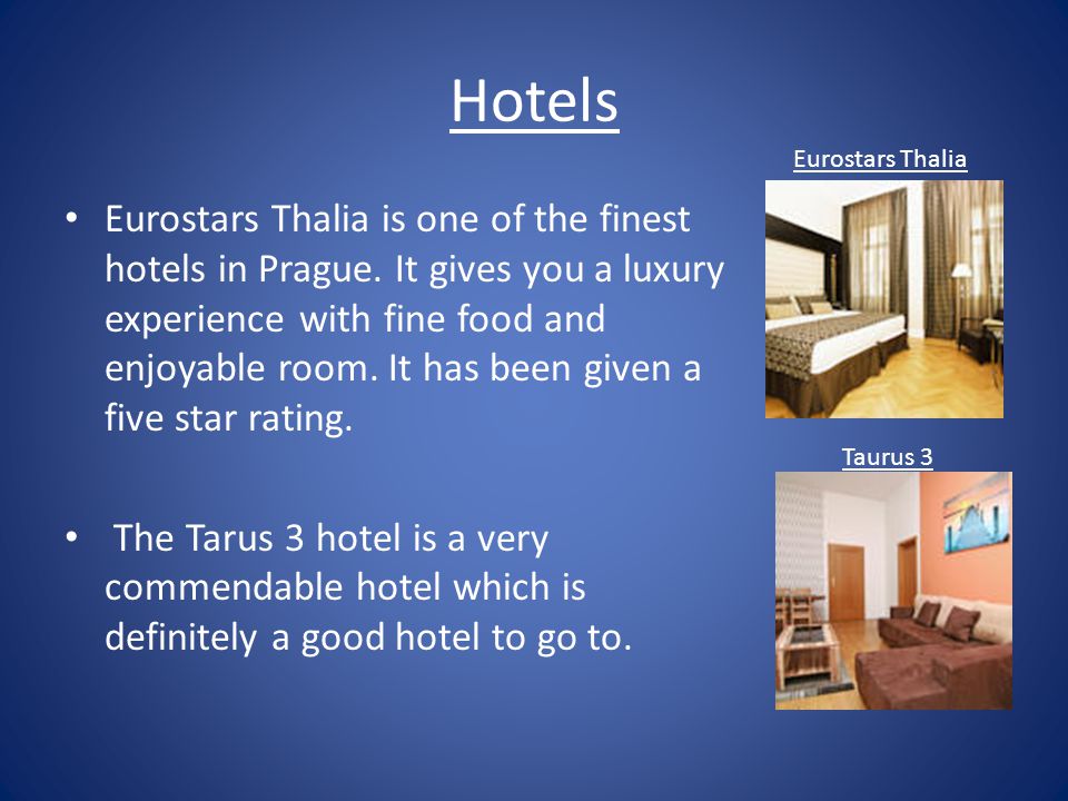 Hotels Eurostars Thalia is one of the finest hotels in Prague.
