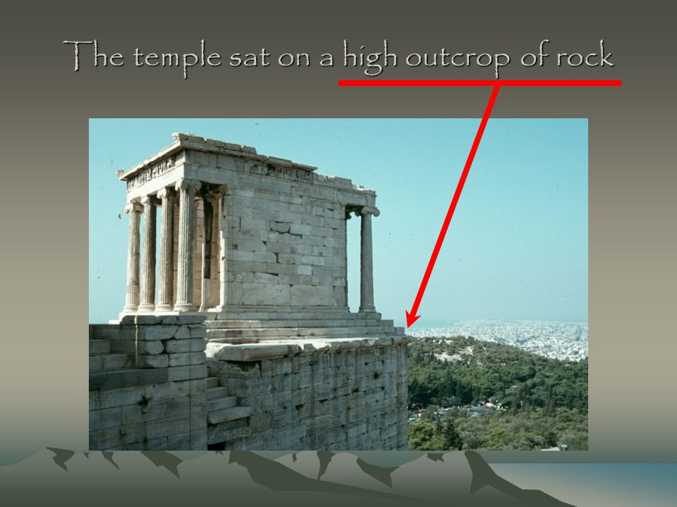 TEMPLE OF ATHENA NIKE. The temple sat on a high outcrop of rock. - ppt  download