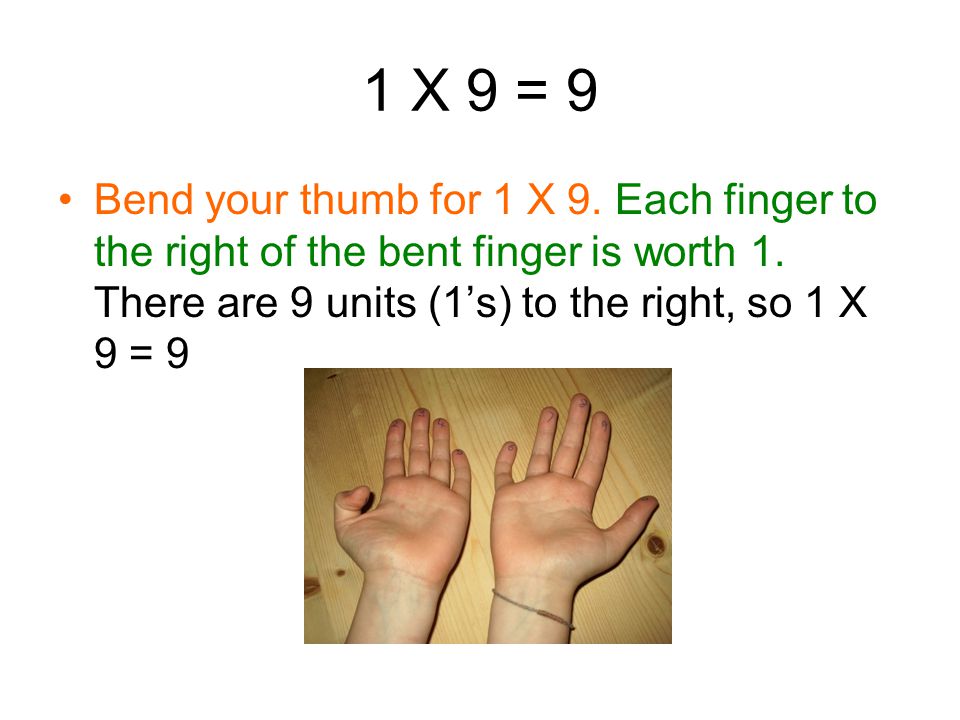 9 X Table I will show you how you can use your hands to help you with your 9X table